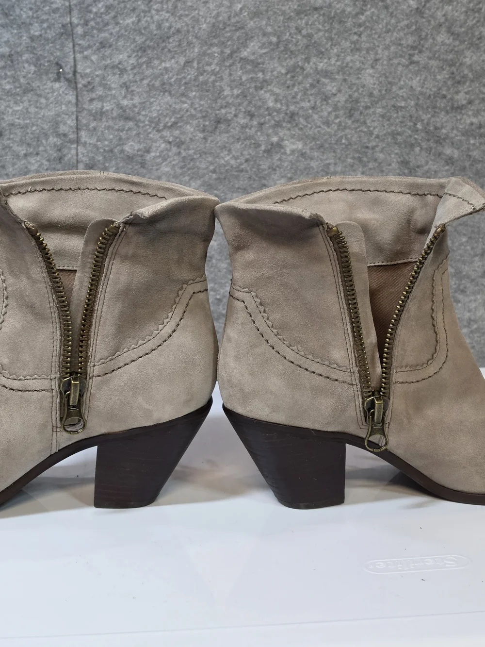 Sam Edelman Louie Fringe Ankle Boots  Size 7